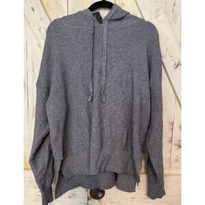 $199 Club Cashmere‎ Luxury Women’s Hoodie Sweater (Mid Gray , Small)